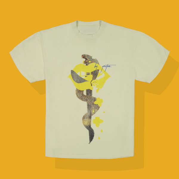 NO NAME IN LUST TEE PALE YELLOW